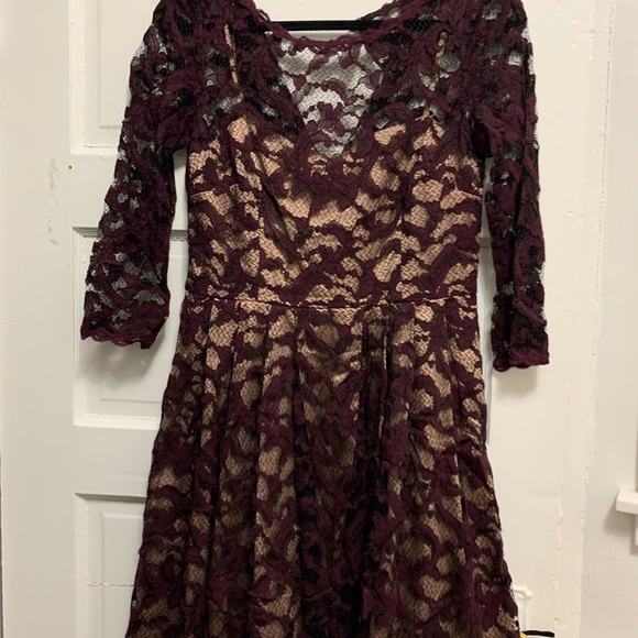 mauve and gold dress - Picture 3 of 4